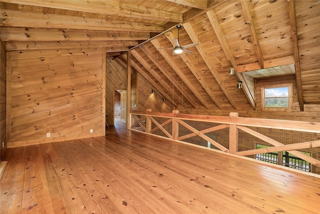 view of unfinished attic