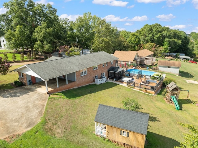 birds eye view of property