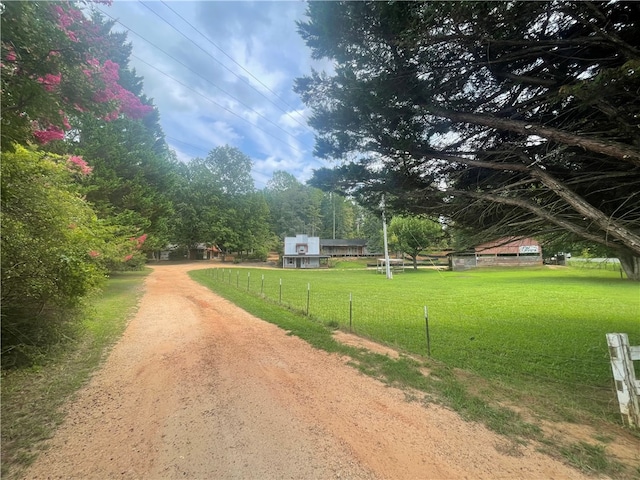 view of road