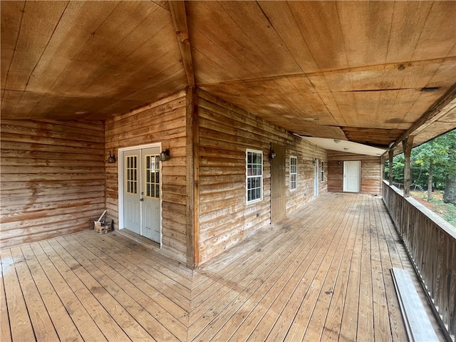 view of wooden terrace