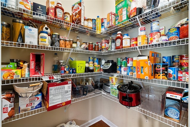 view of pantry