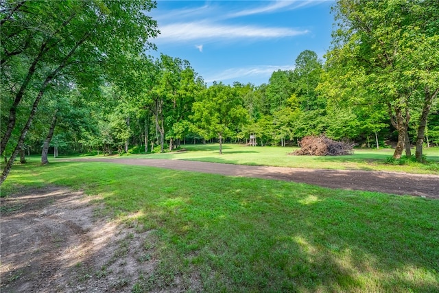 surrounding community featuring a lawn