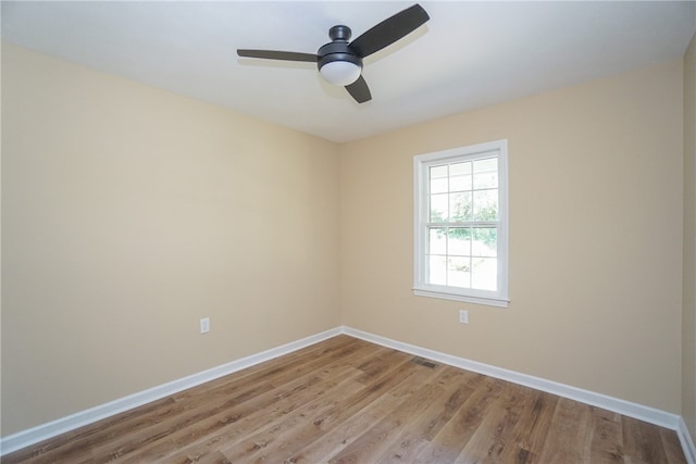 606 N Catherine St, Walhalla, SC 29691 - spare room featuring a ceiling fan and wood finished floors
