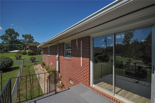 606 N Catherine St, Walhalla, SC 29691 - view of side of property with brick siding and crawl space