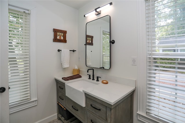 bathroom with vanity