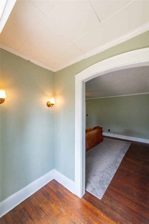 interior space featuring dark hardwood / wood-style flooring