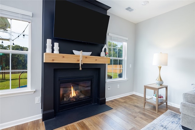 interior space featuring hardwood / wood-style floors