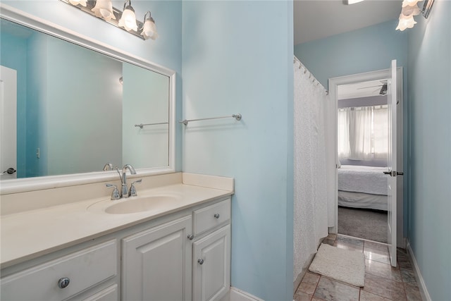 bathroom with vanity