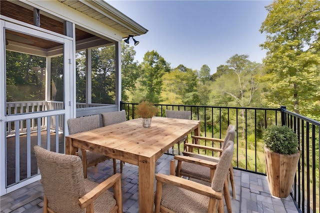 view of balcony