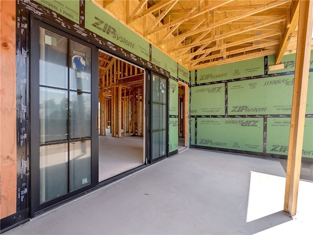 exterior space featuring concrete floors