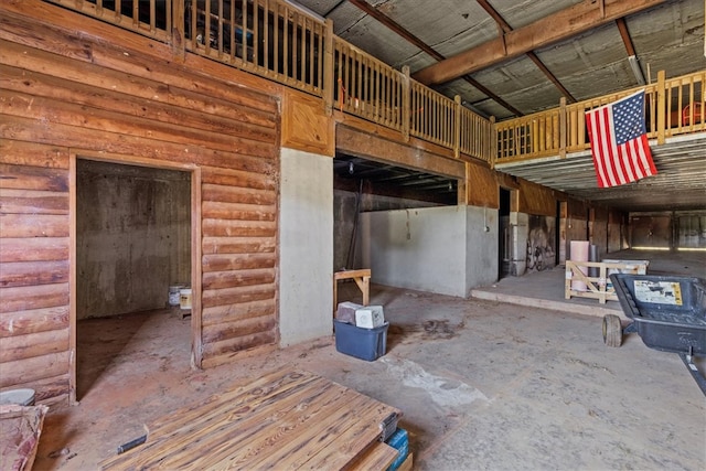 miscellaneous room with concrete floors