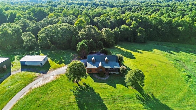 186 Woodville Rd, Pelzer, SC 29669 - aerial view of property and surrounding area featuring a forest