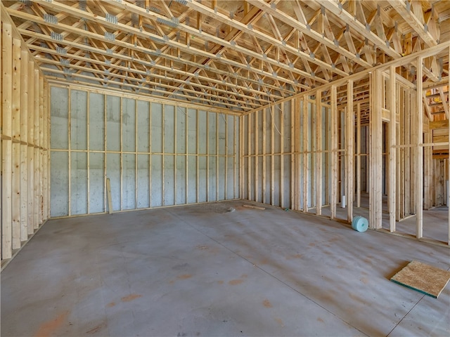 misc room with concrete floors