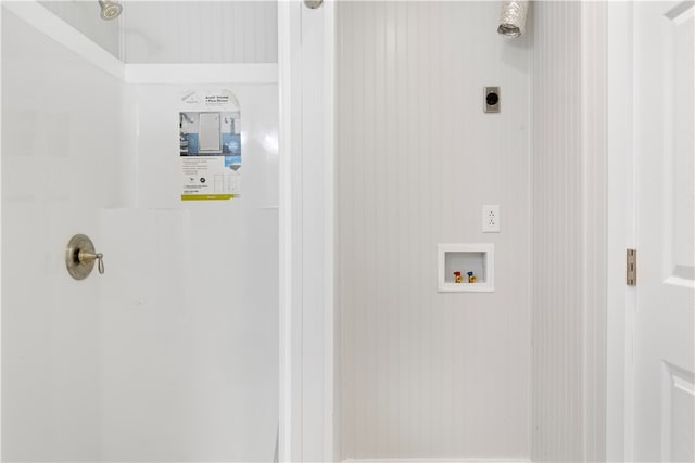 laundry area featuring washer hookup and hookup for an electric dryer