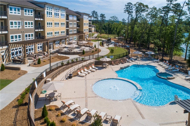 view of pool