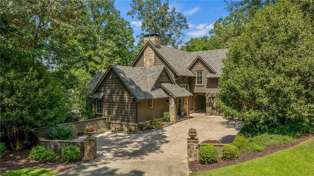 202 Passion Flower Way, Sunset, SC 29685 - view of front facade with a chimney