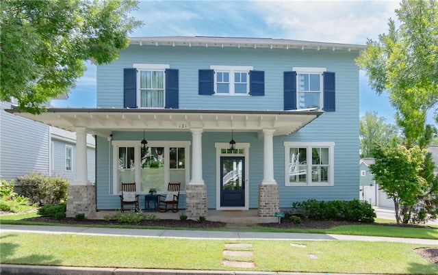 view of front of home with a porch