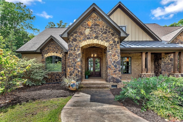 view of front of house featuring covered porch