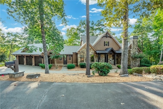 606 Majesty Ct, Salem, SC 29676 - craftsman-style house featuring an attached garage, driveway, and stone siding