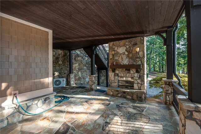 606 Majesty Ct, Salem, SC 29676 - view of patio featuring an outdoor stone fireplace
