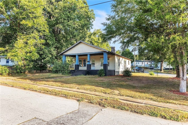 bungalow-style house with a porch