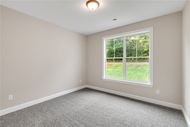 spare room featuring carpet flooring