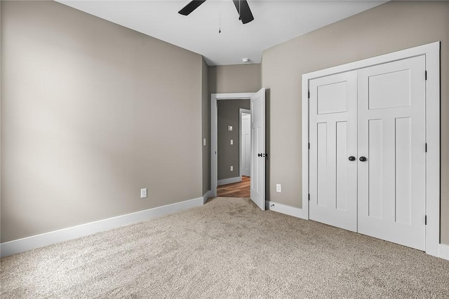 156 Grand Oak Cir, Pendleton, SC 29670 - unfurnished bedroom with carpet floors, a ceiling fan, baseboards, and a closet