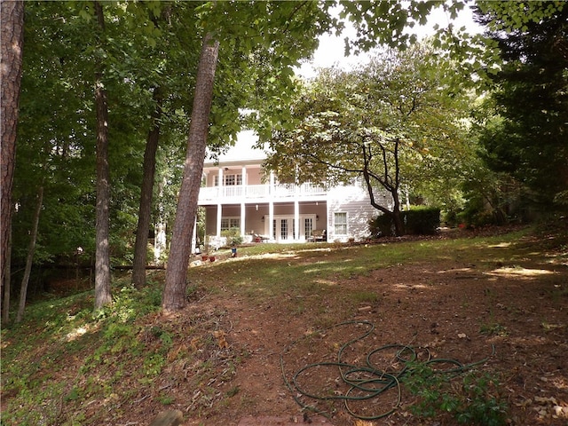 exterior space with covered porch