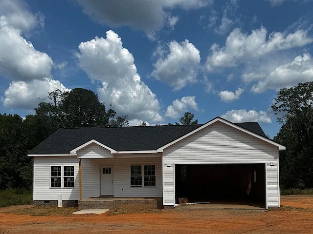 ranch-style house with a garage