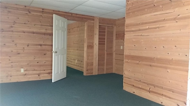 157 Deerwood Dr, Westminster, SC 29693 - carpeted spare room with wood walls