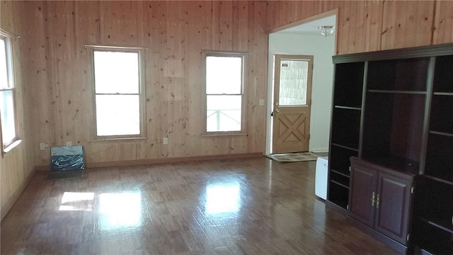 157 Deerwood Dr, Westminster, SC 29693 - interior space featuring wooden walls, a wealth of natural light, and wood finished floors