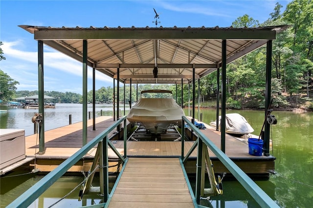 328 Grand Overlook Dr, Seneca, SC 29678 - dock area with boat lift and a water view