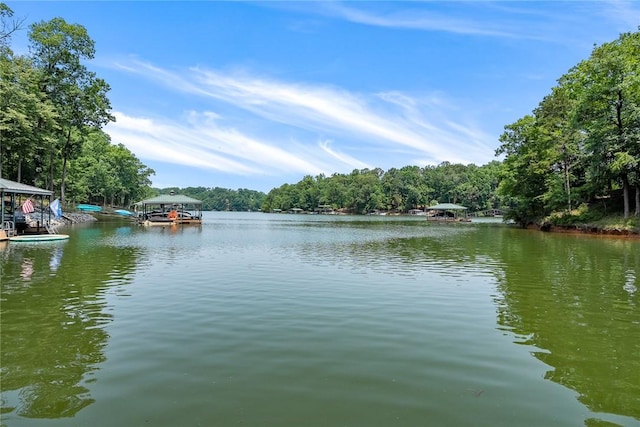 328 Grand Overlook Dr, Seneca, SC 29678 - water view with a heavily wooded area