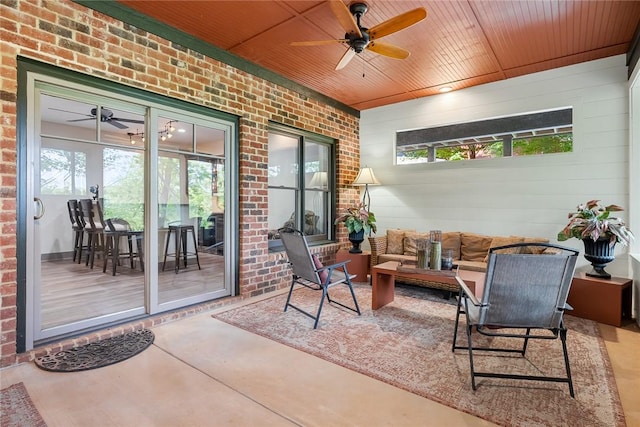 328 Grand Overlook Dr, Seneca, SC 29678 - view of patio / terrace featuring ceiling fan and an outdoor living space