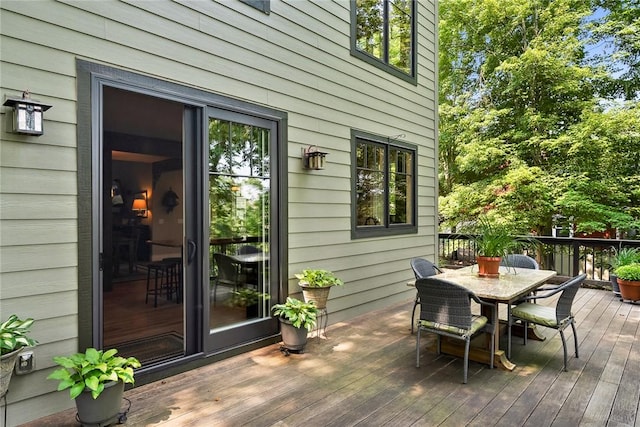 328 Grand Overlook Dr, Seneca, SC 29678 - wooden terrace featuring outdoor dining space