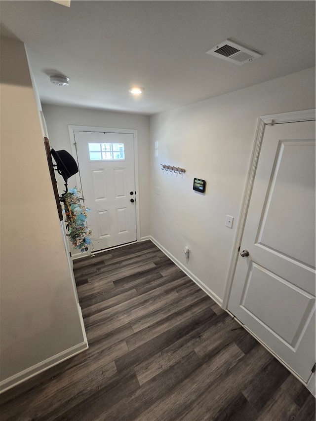 entrance foyer with hardwood / wood-style floors