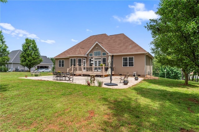 516 Serria Way, Seneca, SC 29678 - back of property with a patio area, a wooden deck, a yard, and crawl space