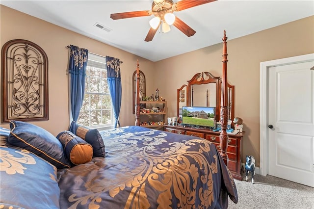 516 Serria Way, Seneca, SC 29678 - carpeted bedroom featuring ceiling fan