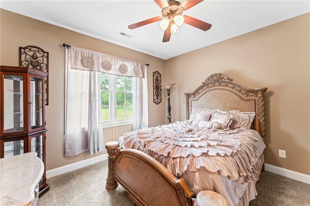516 Serria Way, Seneca, SC 29678 - carpeted bedroom with baseboards and ceiling fan