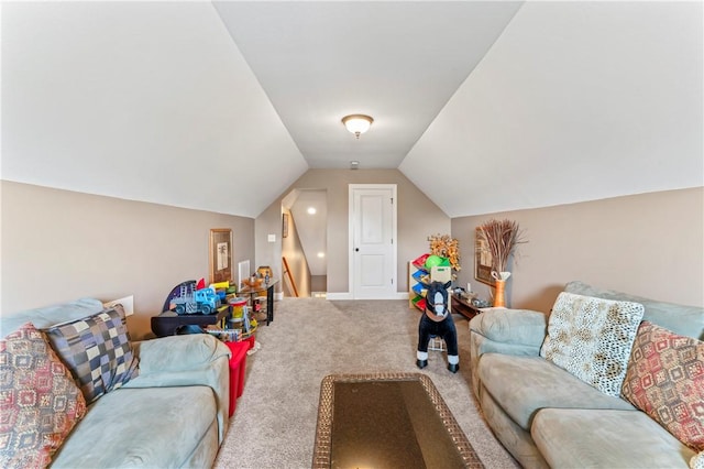 516 Serria Way, Seneca, SC 29678 - recreation room with carpet, lofted ceiling, and baseboards