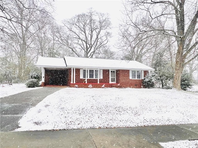 view of front of property