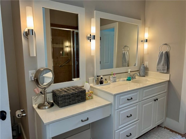 bathroom with vanity