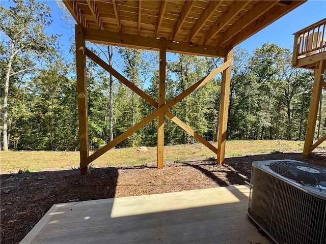 view of patio / terrace featuring central AC unit