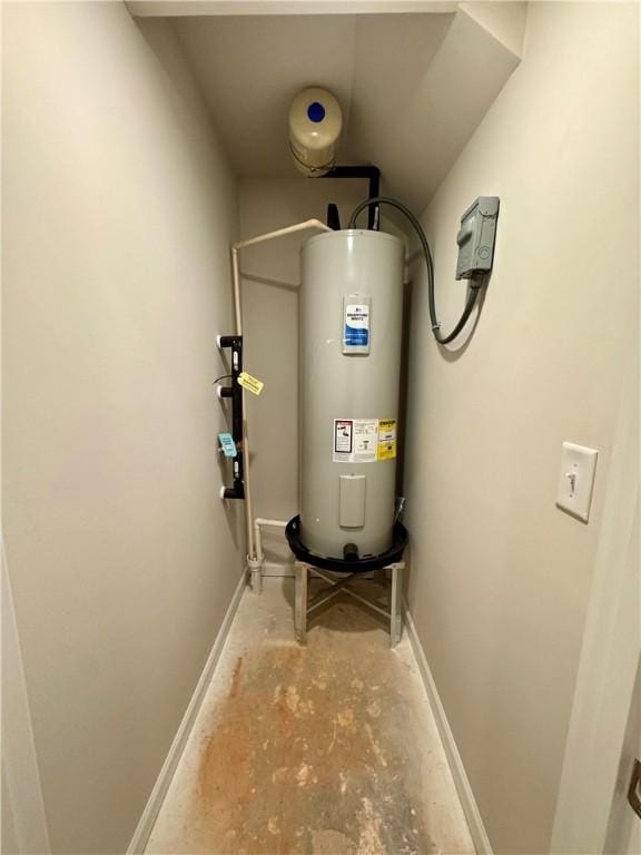 utilities featuring electric water heater