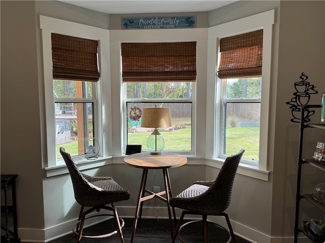 view of dining space