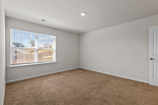 view of carpeted empty room