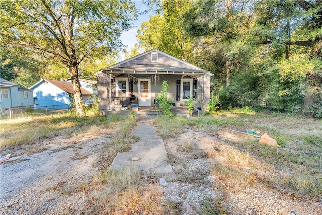 bungalow-style home with covered porch