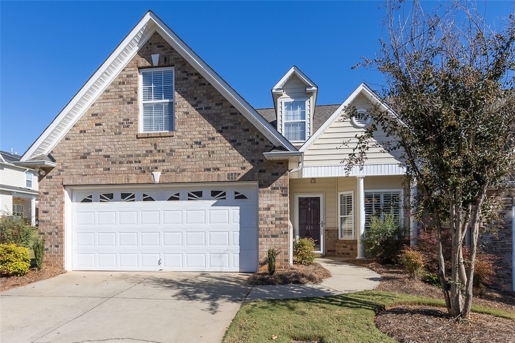 front facade featuring a garage