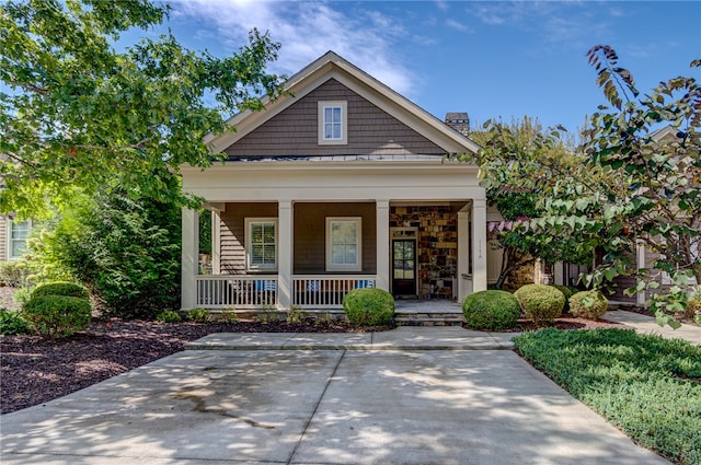 view of front of house with a porch