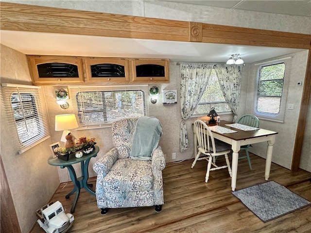 interior space featuring hardwood / wood-style flooring